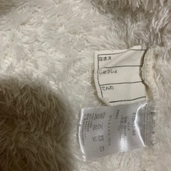 もこもこパーカー　白　女の子　110サイズの画像