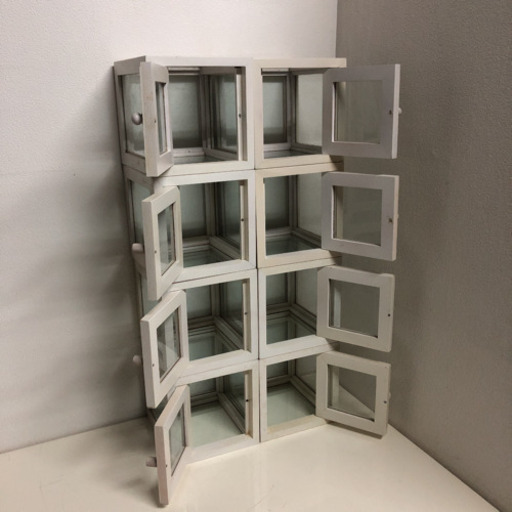 ガラス ショーケース ALL WHITE 引き取りに来てくださる方！1名様限定!!