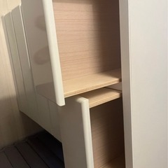 タンス　白　衣類収納家具の画像