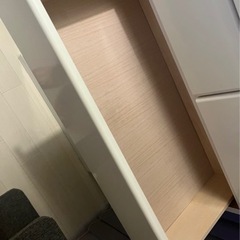 タンス　白　衣類収納家具の画像