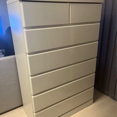 タンス　白　衣類収納家具