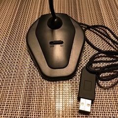 パソコンで使用する外付けマイク（USB接続）の画像