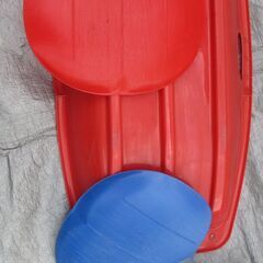 ☆無料　地元のみ発送不可☆雪遊び　ソリ　３品セット☆中古品の画像