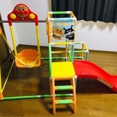 【現金手渡】値下げしました！アンパンマン折りたたみジャングルジム...