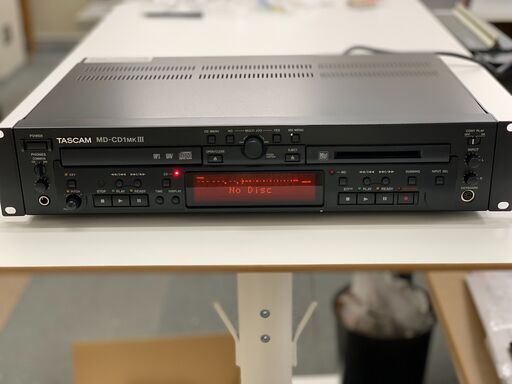 【正規品】TASCAM MD/CDコンビネーションデッキ/プレーヤー MD-CD1BMK3　【1】（在庫2台）