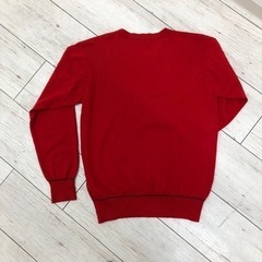 【Paul Smith】ポールスミス　Vネックセーター　ニット　レッド　赤　M　の画像
