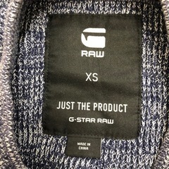 【G-star RAW】ジースターロゥ　ニット　ネイビー　XS　メンズの画像