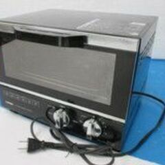 【お買得】★ TWINBIRD／ツインバード ★　オーブントースター　ブラック　最大１２００W　天板あり　グラタン　クッキー　バターロールの画像