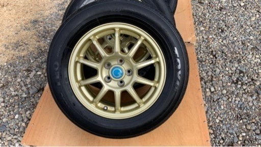 【レアな金色！】アルミホイール　プリウス15インチ(195/65R15 6J6.00-15) スバル車などにも
