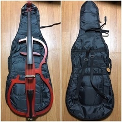希少 サイレントチェロ 美品 プリアンプ搭載 エレキチェロ 専用ケース附属 ヘッドフォンやスピーカー出力可能の画像