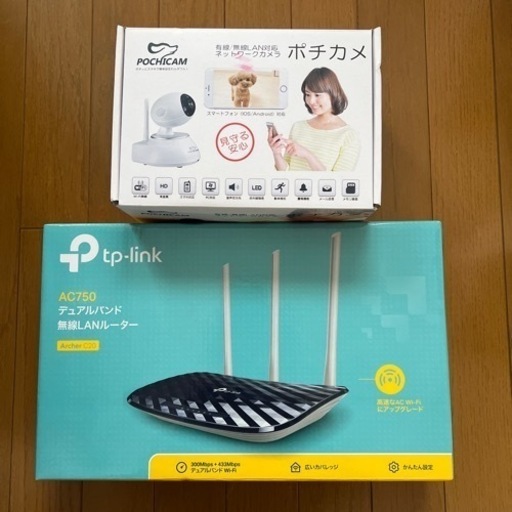 再値下げしましたポチカメと無線LAN ネットワークカメラ 監視カメラ ‍♀️