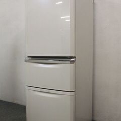 三菱 3ドア冷凍冷蔵庫 自動製氷 335L MR-C34E-W パールホワイト 2019年製