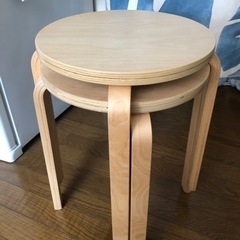 IKEA木製スツール★2つセット★