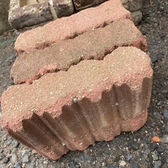 ブロック　波　レンガ