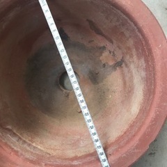 素焼き　大型　鉢　あげますの画像