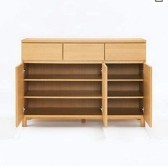 美品！ 無印良品 オーク材 キャビネット【貴重な廃盤】