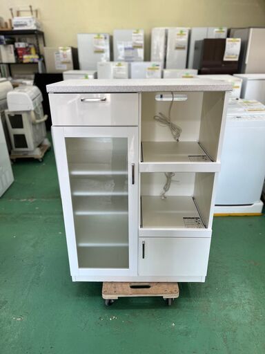 ★レンジボード★キッチンボード 食器棚 レンジ台 ミドルサイズ キッチン家具 収納