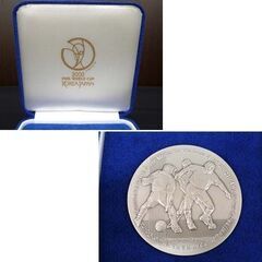 2002年 FIFA WORLD CUP KOREA JAPAN 記念貨幣発行記念メダル 約134.8g