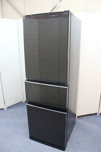 三菱 3ドア冷凍冷蔵庫 自動製氷 272L MR-CX27C-BR グロッシーブラウン 2017年製 MITSUBISHI  中古家電 店頭引取歓迎 R5146)