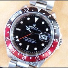 日ロレOH済/ロレックス/ROLEX◆16710/GMTマスター...