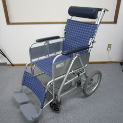 【中古】　車イス　チルト（水色）