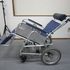 【中古】　車イス　チルト（水色）の画像