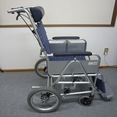 【中古】　車イス　チルト（水色）の画像
