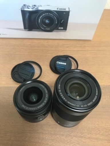 canon EOS M6 MARK Ⅱ（シルバー）　Ｗズームキット（美品）値下げ