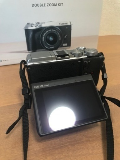 canon EOS M6 MARK Ⅱ（シルバー）　Ｗズームキット（美品）値下げ
