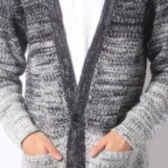 *新品* ¥6,589『メンズビギ』 グラデーション ロングカーディガン の画像