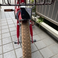 自転車　赤　14インチ　子供用の画像