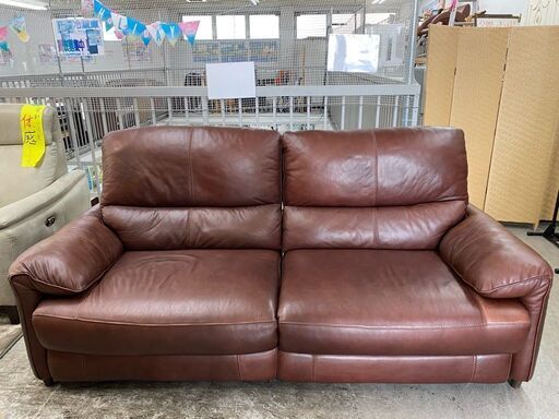 【愛品館 江戸川店】ニトリ 電動リクライニング３Pソファ ID:156-018357-007