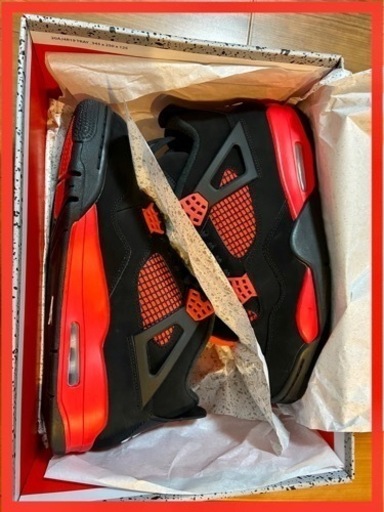 ❗️ AIR JORDAN 4 RETRO Red Thunder Crimson 27センチ エアジョーダン レトロ レッド サンダ