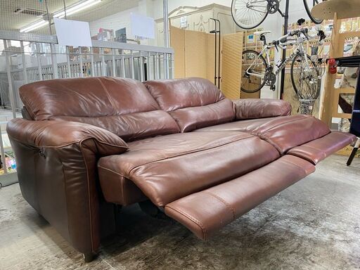 【愛品館 江戸川店】ニトリ 電動リクライニング３Pソファ ID:156-018357-007