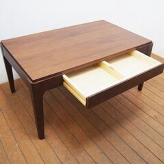 【良品】ベルメゾン 引出し付きリビングテーブル ローテーブル 幅80 奥行50 高さ38cm (KA14)の画像