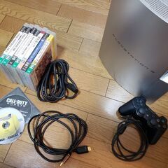 PS3　本体　純正コントローラー　ソフト9本　セット
