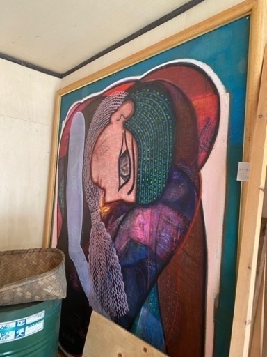 大塚章子 大型絵画 油絵 料理店インテリア など