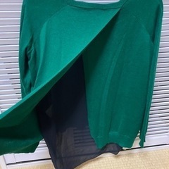 (お取引決まりました)アーバンリサーチロッソ　ダークグリーンニット　の画像