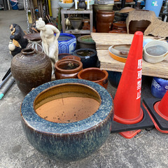 メダカ鉢　火鉢の画像