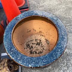 メダカ鉢　火鉢の画像