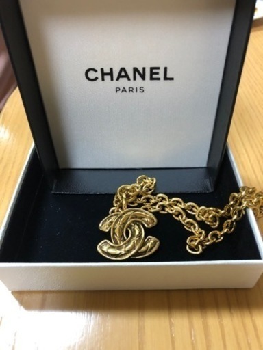 CHANEL シャネル　ヴィンテージ　美品　シャネルマーク　ロングネックレス