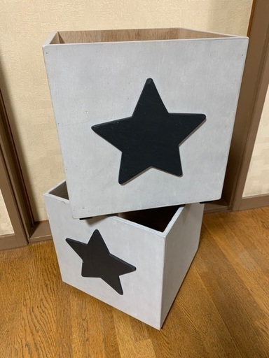 木製　収納ボックス　2台セット　収納ケース