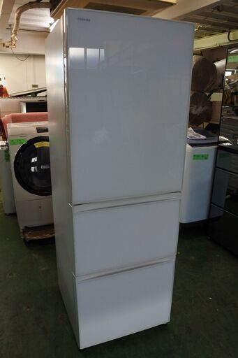 東芝 19年式 GR-M36SXV 363L ガラストップ 3ドア 冷蔵庫 ファミリータイプ 2*9