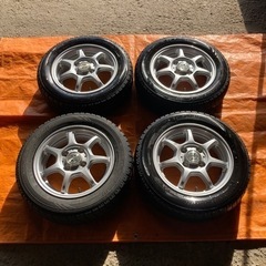 🌈155/65R13 4分山スタッドレス&アルミセット
