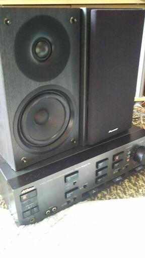 決まりました、値下げ⤵ビクター、AG90とパイオニア、S-HM50のアンプ、スピーカーのセットです。