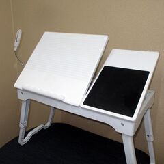 売却済み【取りに来ていただける方】ローテーブル折りたたみ式PCテーブル SR-210 ホワイト系(1Z0256)120の画像
