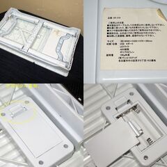 売却済み【取りに来ていただける方】ローテーブル折りたたみ式PCテーブル SR-210 ホワイト系(1Z0256)120の画像