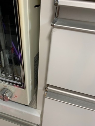 【受け渡しの方が決まりました】ニトリ　キッチンボード　プルミエ　120 上置き付き