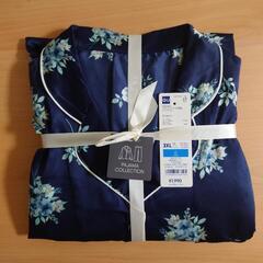 [4/9]25%off GU サテンパジャマ 長袖 フラワーの画像
