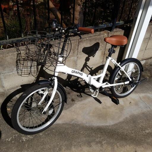 自転車20インチ折り畳み自転車【引き取り限定】 引き取り限定 折り畳み自転車 20インチ 5段変速